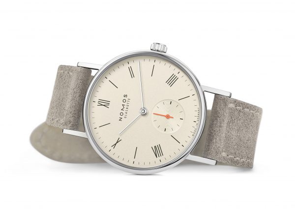 Nomos Ludwig 33 Champagne (ref 247/48) - on its side