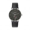 Nomos Metro 38 Date Urban Gray (ref 1103) - showing strap