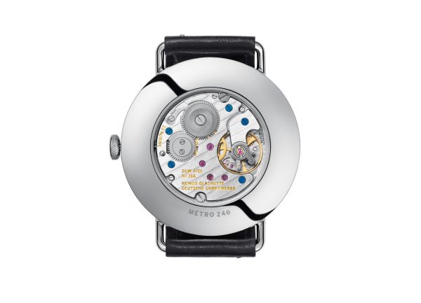 Nomos Metro 38 Date (ref 1102) - rear view