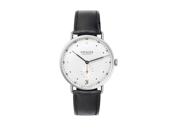 Nomos Metro 38 Date (ref 1102) - showing strap