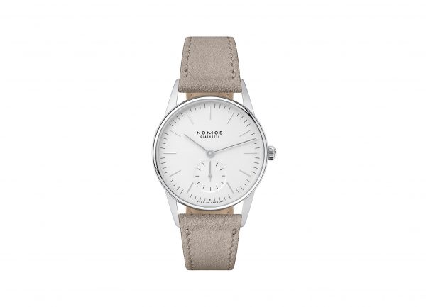 Nomos Orion 33 White (ref 324) - showing strap
