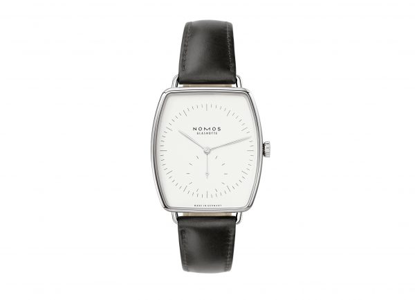 Nomos Lux White Gold Light (Ref 921) - showing strap