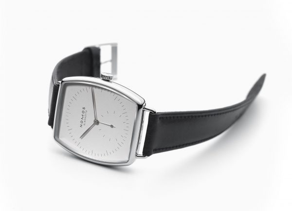 Nomos Lux White Gold Light (Ref 921) - on its side