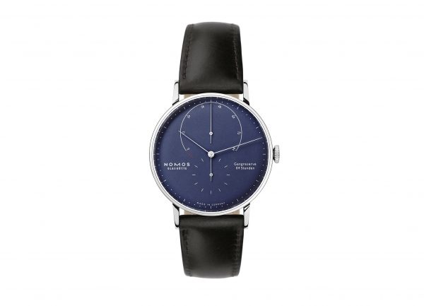 Nomos Lambda Deep Blue (Ref 935) - showing strap