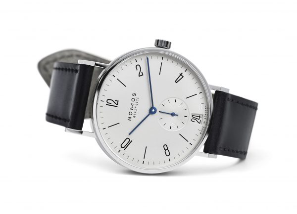 Nomos Tangente 38 Date (ref 130) - on its side