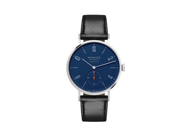 Nomos Tangente Neomatik 39 Midnight Blue (ref 142) - showing strap