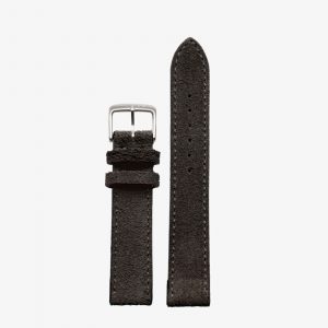 Nomos Velour Leather Strap - Anthracite