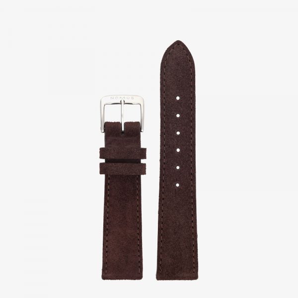 Nomos Velour Leather Strap - Brown