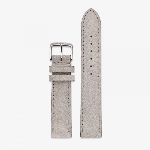 Nomos Velour Leather Strap - Gray